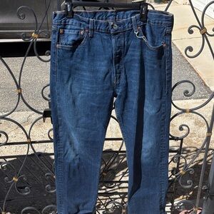 Levi's Men's Straight Jeans in Deep Blue